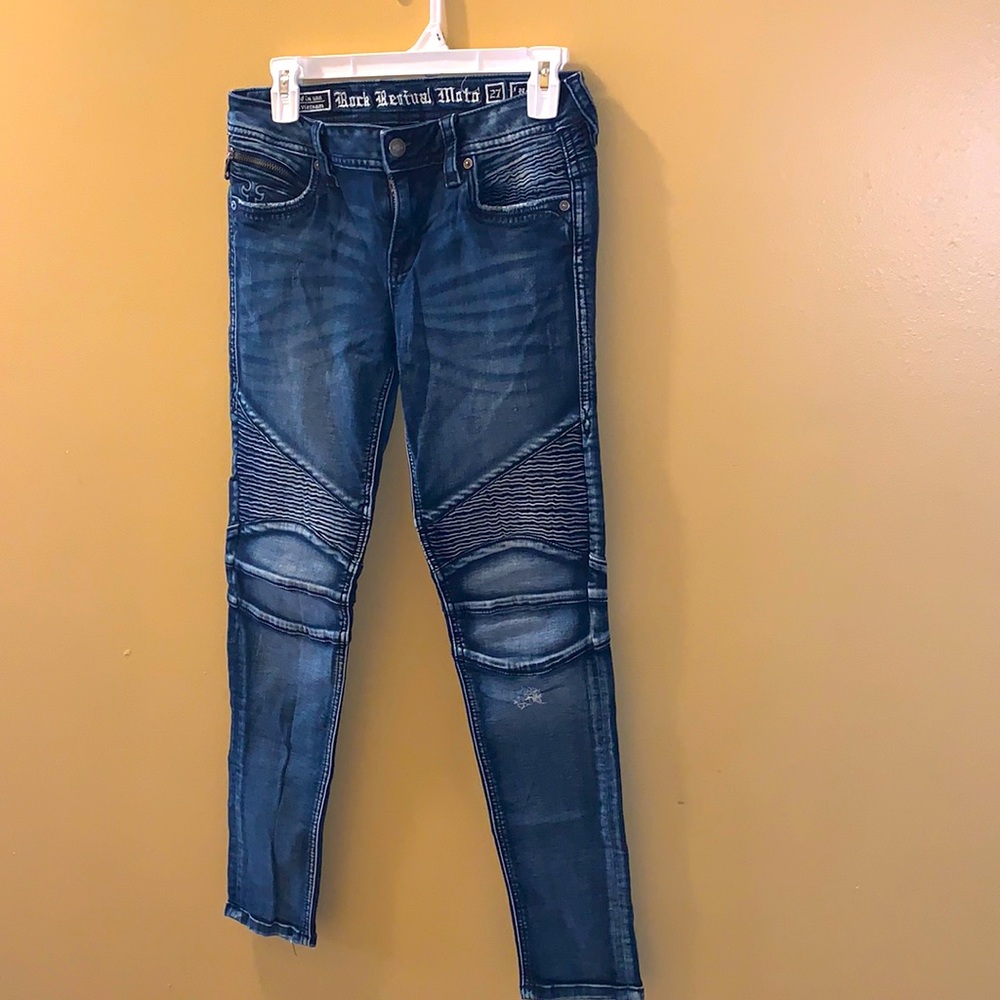 💟Rock revival MOTO jeans💟